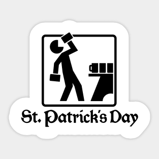 St. Patrick's Day 1 (black) Sticker